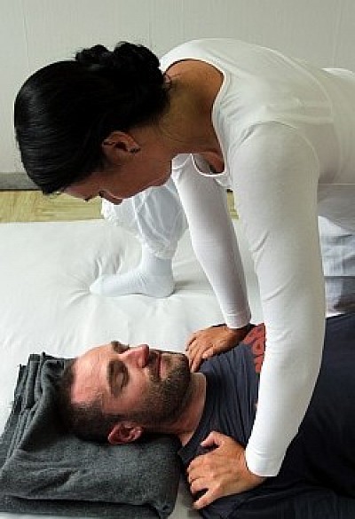 Shiatsu - Japanese massage. Calm down. Breathe. Relax.