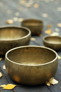 Singing bowls.